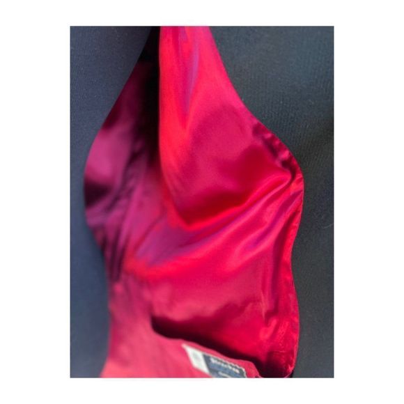 Savile Row Hand Tailored Black Virgin Wool Coat Overcoat Contour Cut - Picture 10 of 11